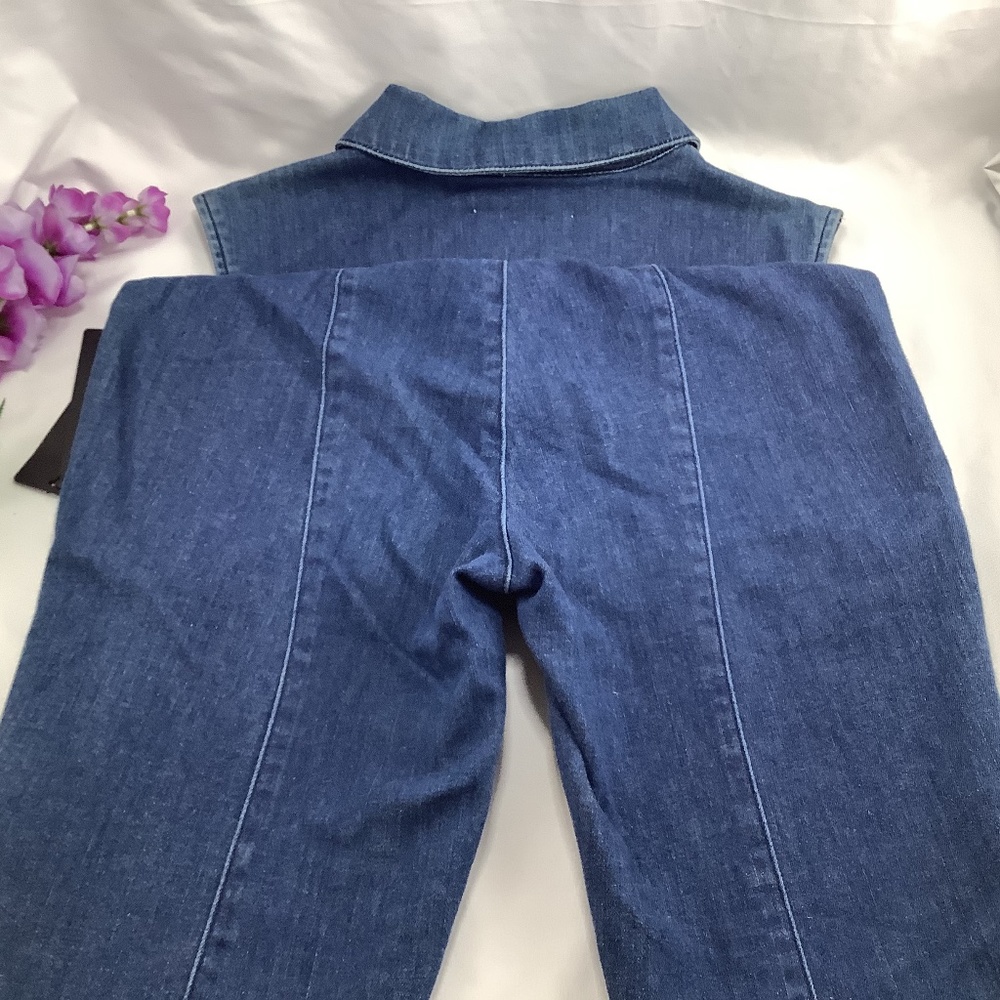 NWT Guess Jessie Utility Fitted Denim Jumpsuit 6 - Picture 6 of 14